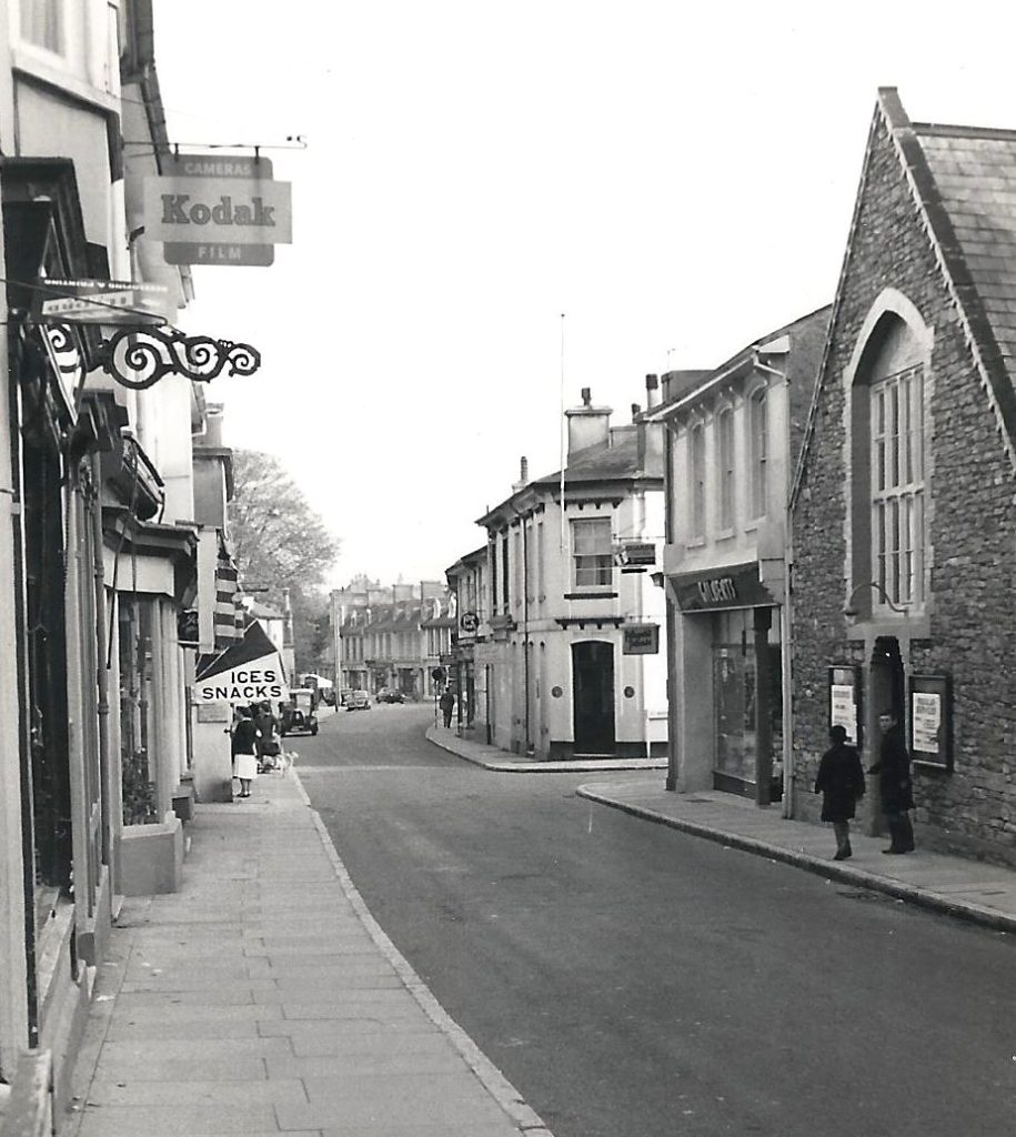Looking down Fore Street.